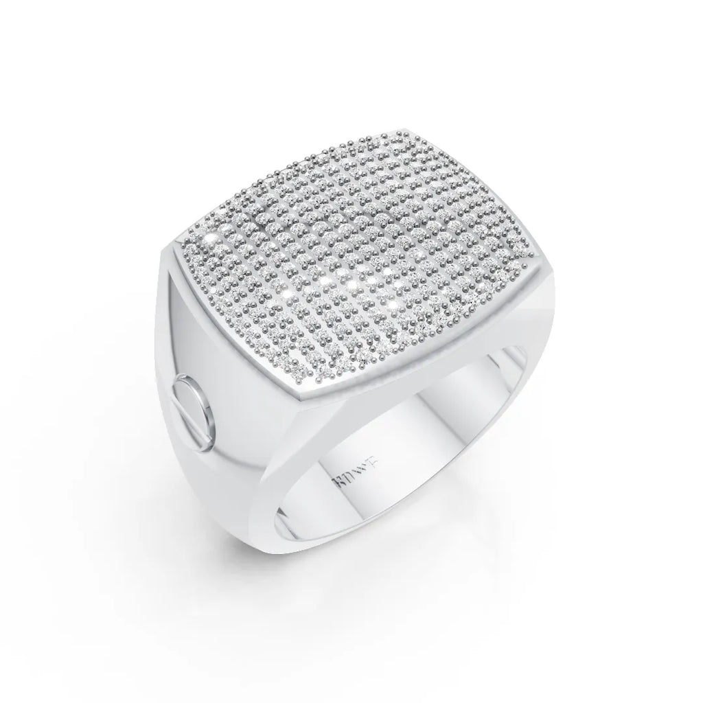 Bold Square Ring in Premium
