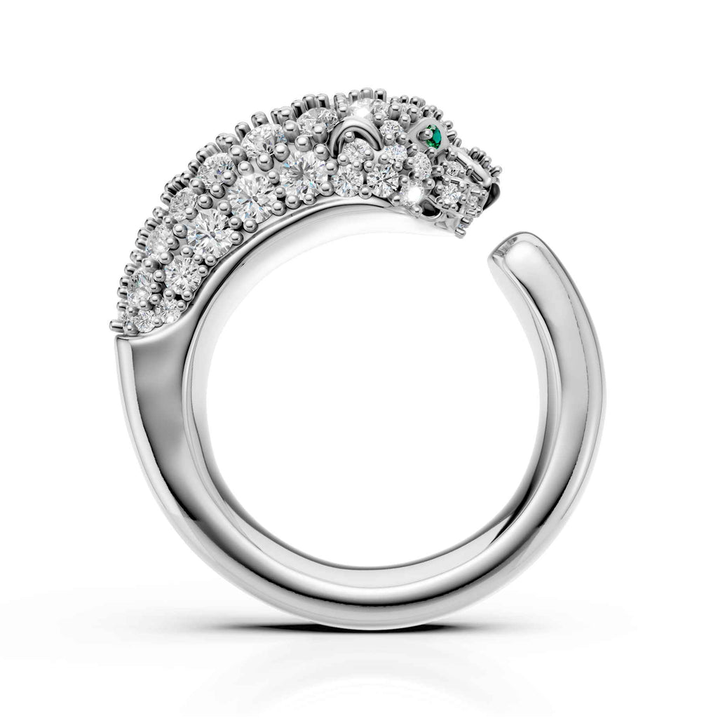 Diamond Leopard Luxe Ring