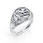 Luxury Swan Emblem Statement Ring