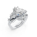 Pear Solitaire Diamond Bridal Ring Set