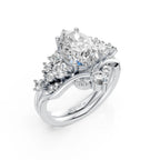 Pear Solitaire Diamond Bridal Ring Set
