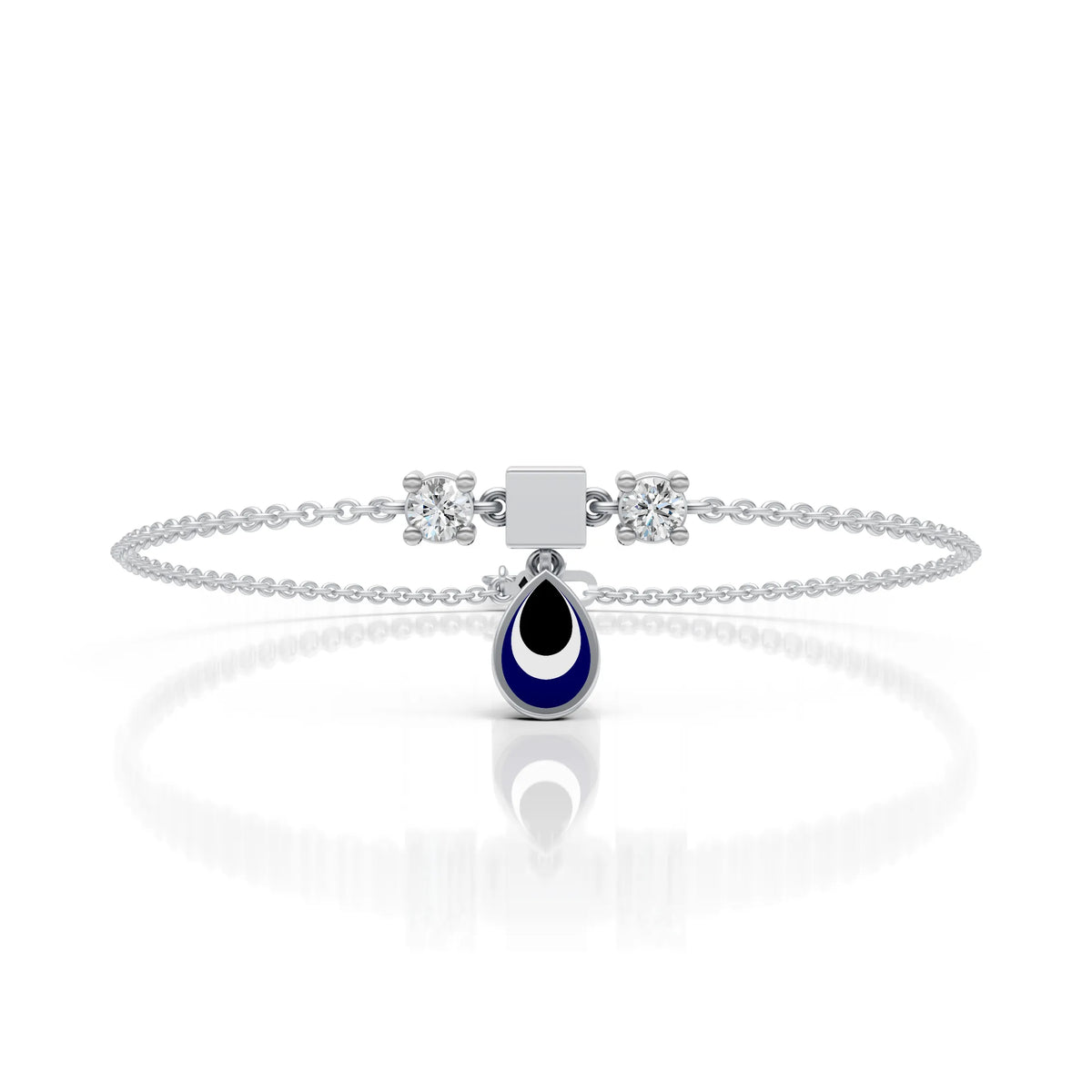 Blue Eye Drop Anklet
