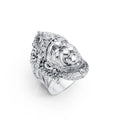 Antique Finish Hanuman Ring With “राम” Engraving