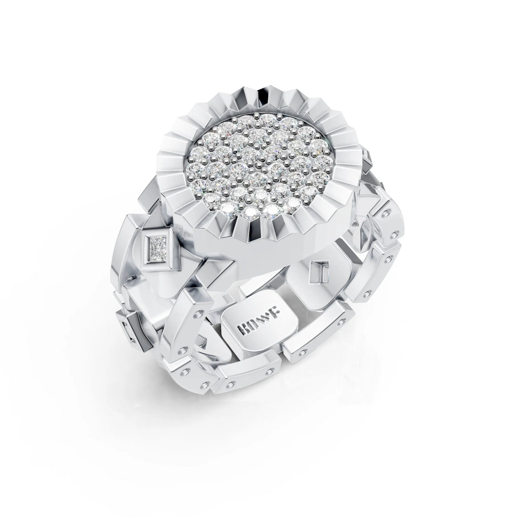 Modern Flex-Fit Silver Ring