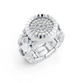 Modern Flex-Fit Silver Ring