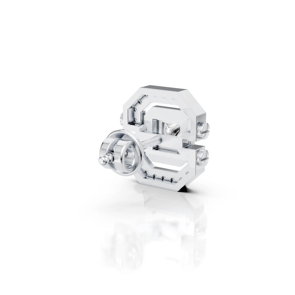 Princess Cut Geometric Diamond Stud (1 PC)
