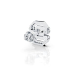 Princess Cut Geometric Diamond Stud (1 PC)