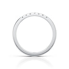 Elegant Seven Stone Round Moissanite Half Eternity Band Ring