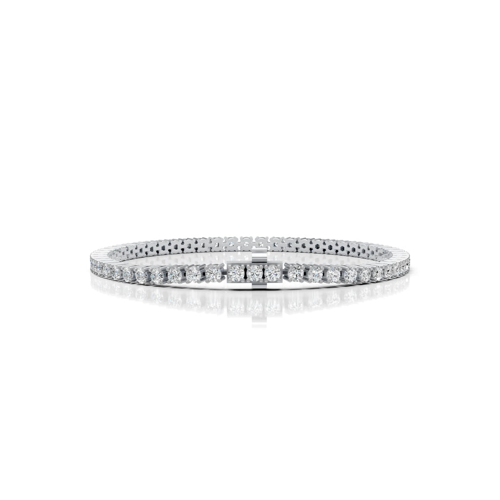 3 MM Round Shaped Tennis Bracelet