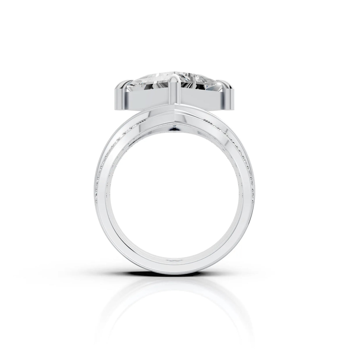Royal Princess Cut Diamond Ring Set