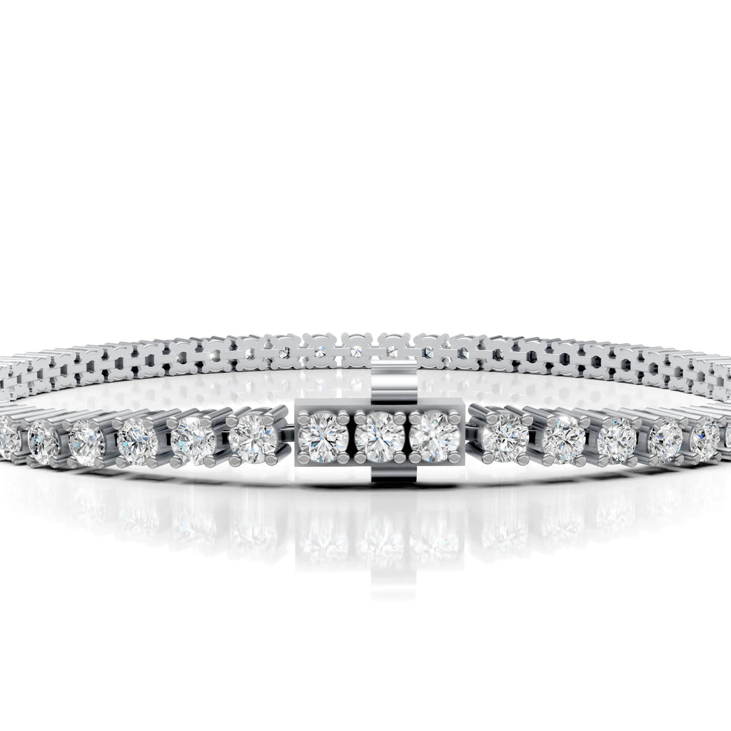 3 MM Round Shaped Tennis Bracelet