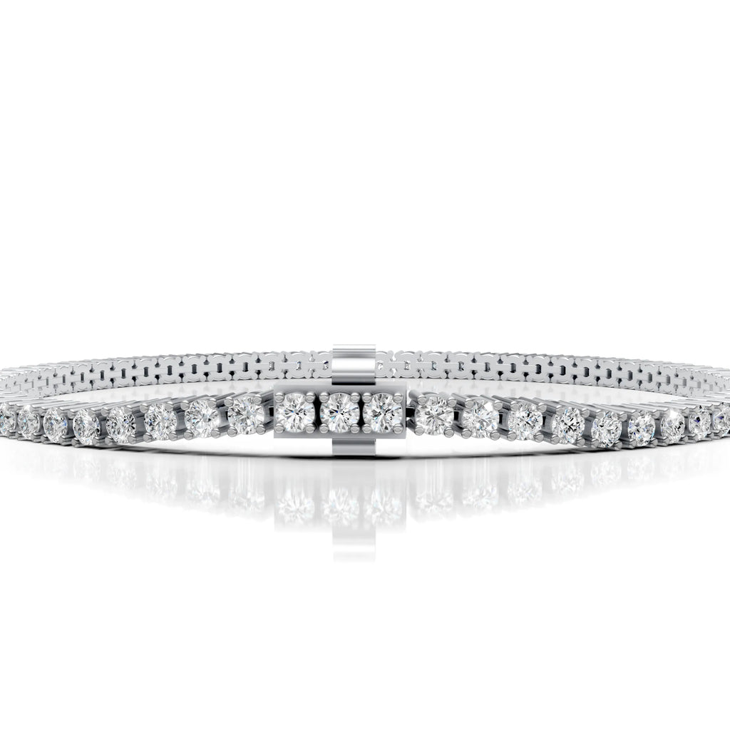2.5 MM Round Shaped Tennis Bracelet