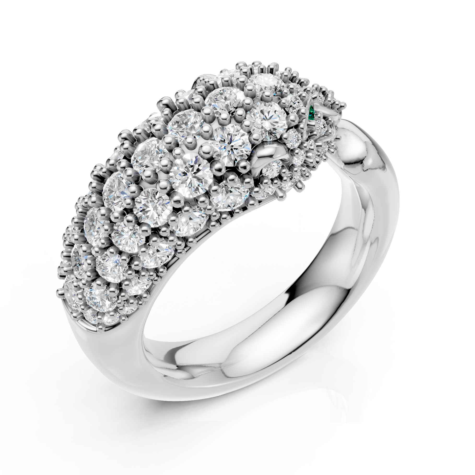 Diamond Leopard Luxe Ring