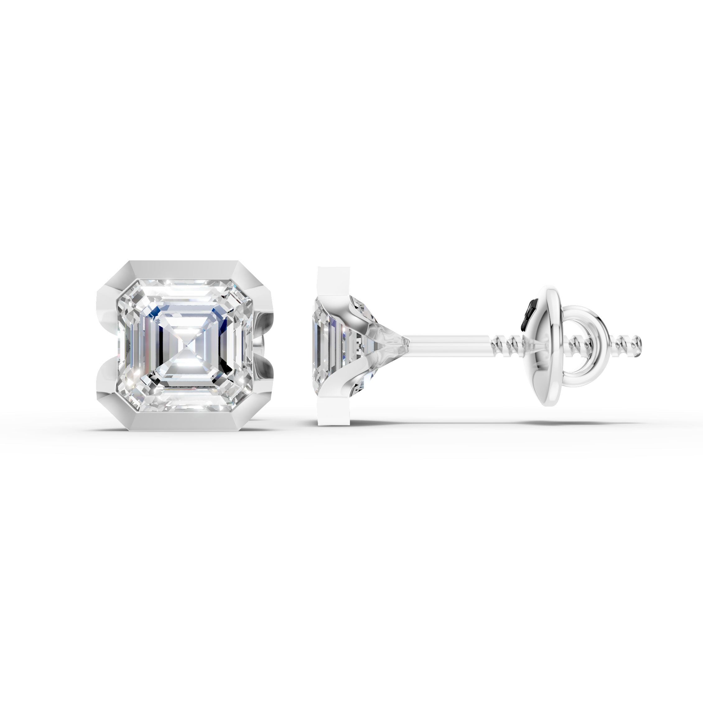 Asscher Vault Earring (1 Pair)