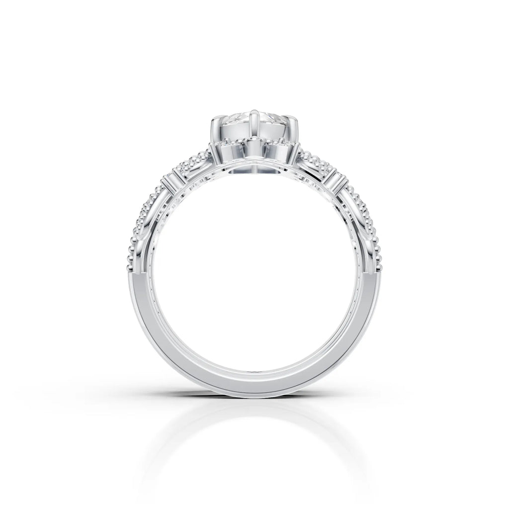Royal Marquise Crown Ring Set