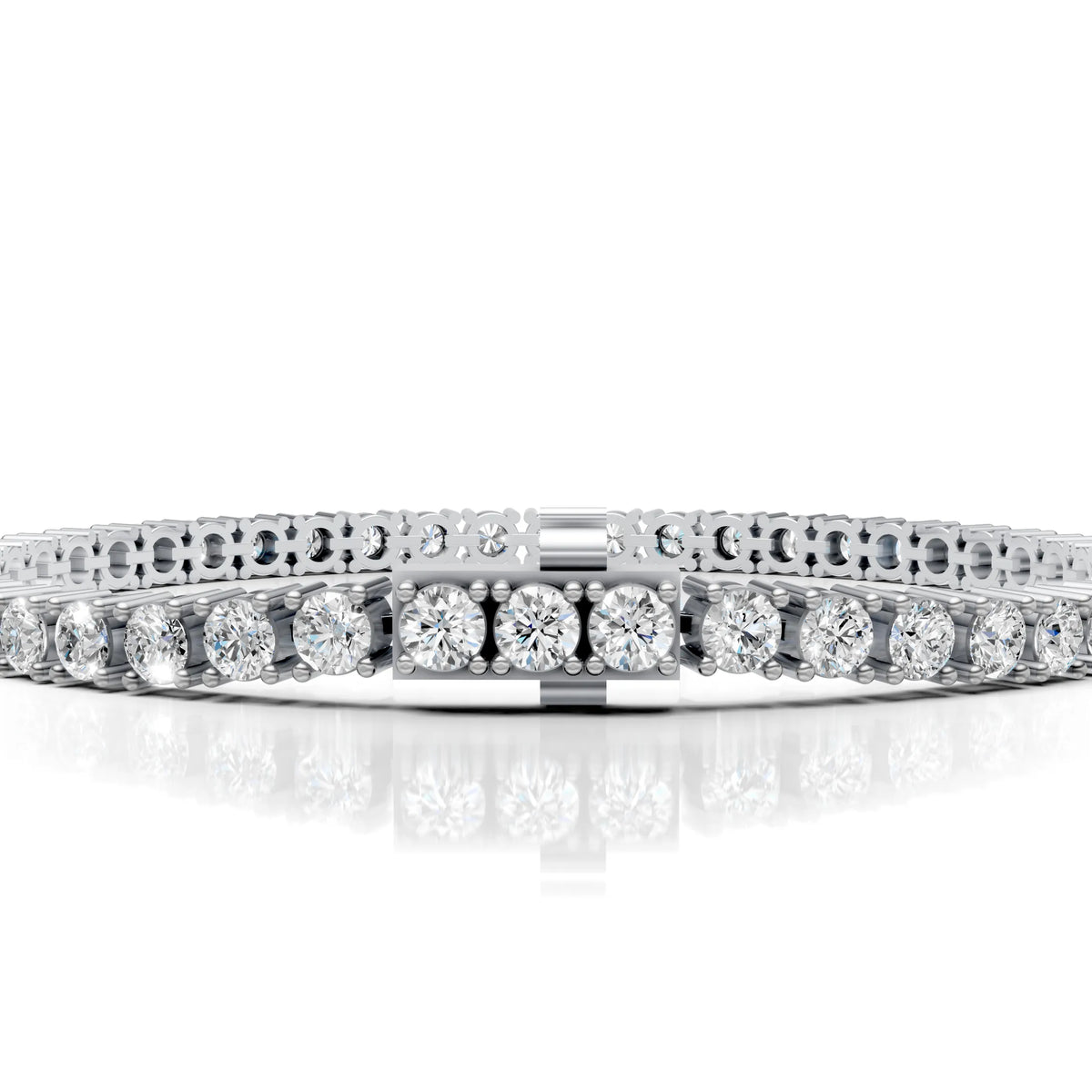 3.5 MM Round Shaped Tennis Bracelet