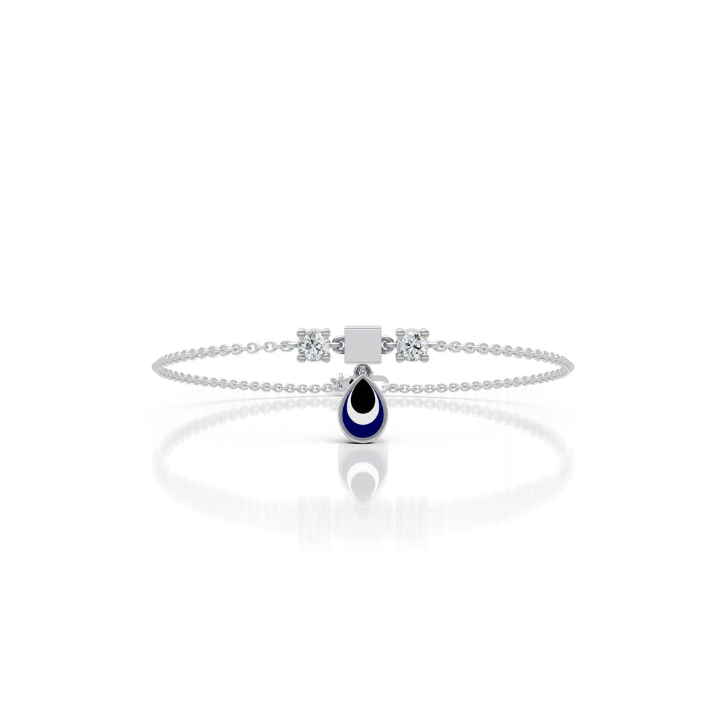 Blue Eye Drop Anklet