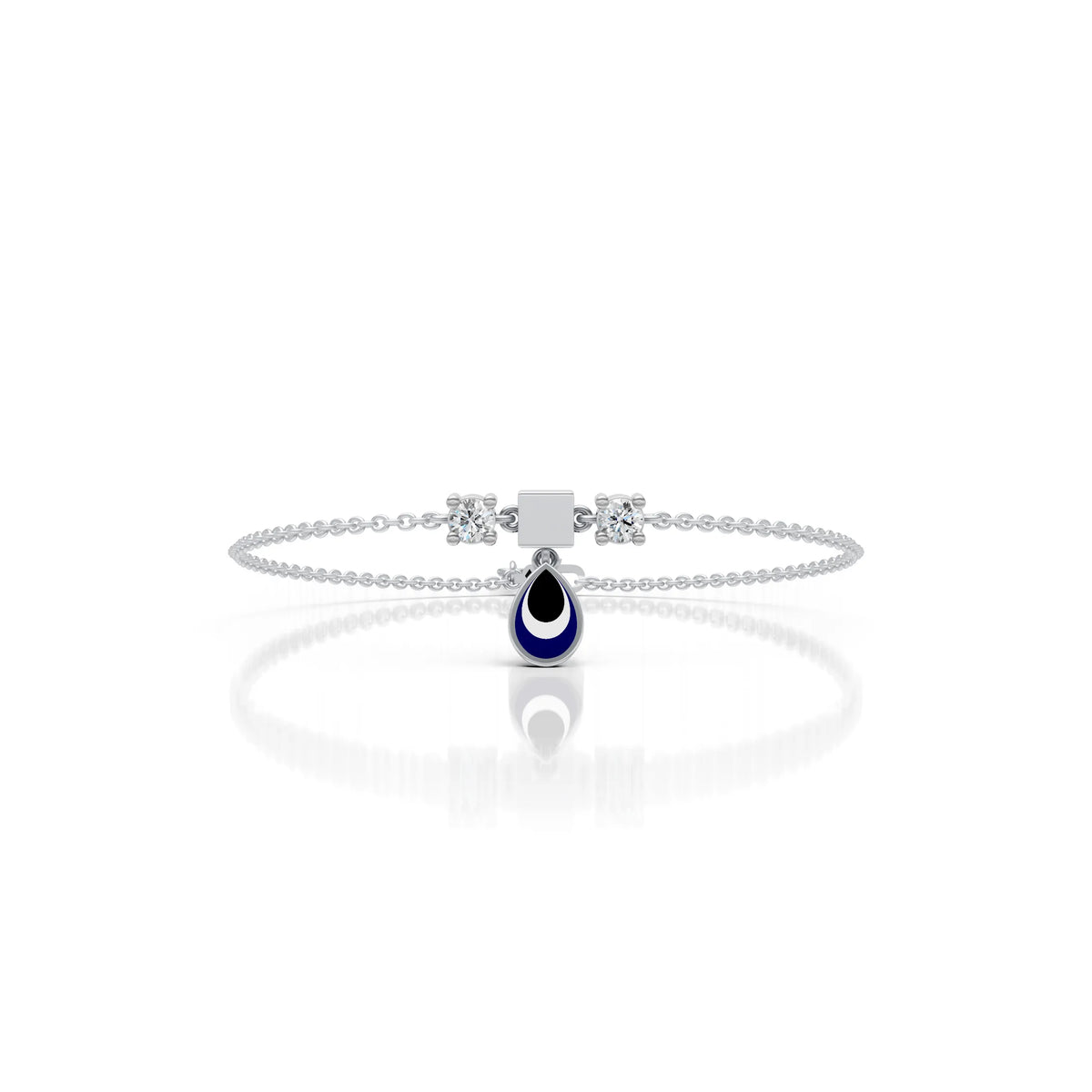Blue Eye Drop Anklet