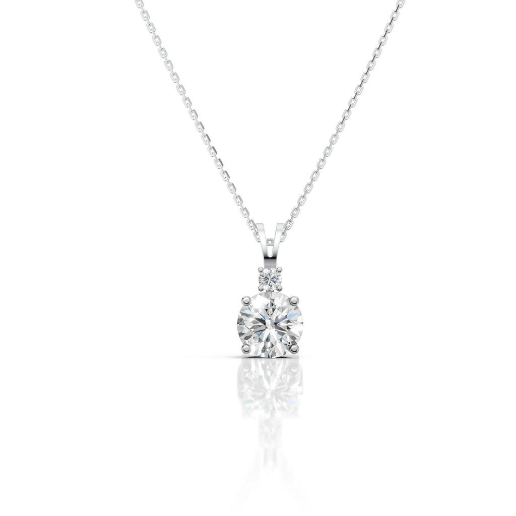 Classic Double Diamond Solitaire Pendant