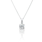 Classic Double Diamond Solitaire Pendant