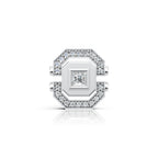 Princess Cut Geometric Diamond Stud (1 PC)