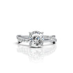 Portuguese Diamond Twist Solitaire Ring