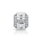 Geometric Diamond Accent Stud (1 PC)