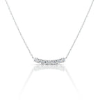 Curved Sparkle Bar Necklace