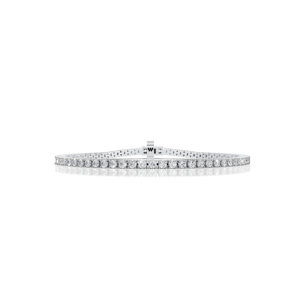 2.5 MM Round Shaped Tennis Bracelet