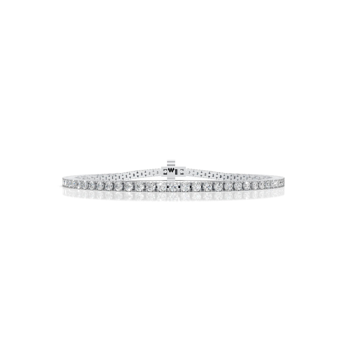 2.5 MM Round Shaped Tennis Bracelet