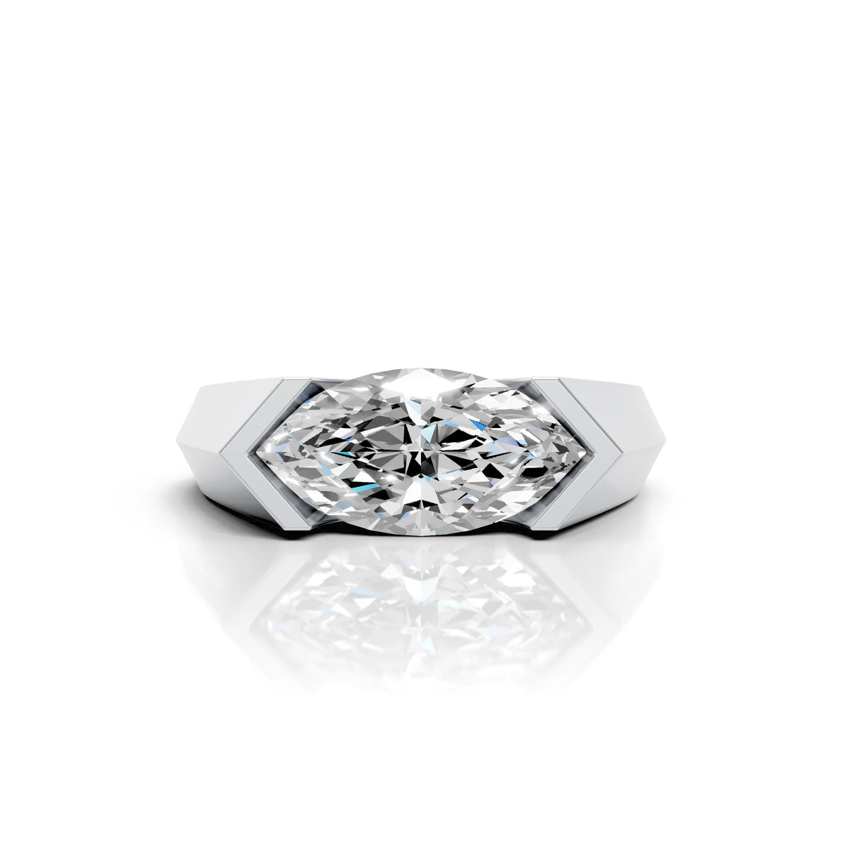 Marquise Solitaire Statement Ring