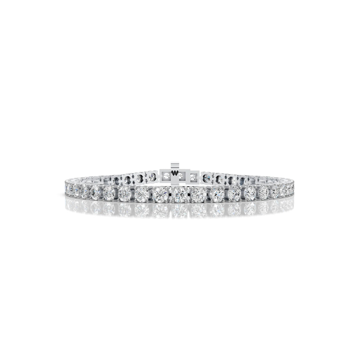 4 MM Round Shaped Tennis Bracelet