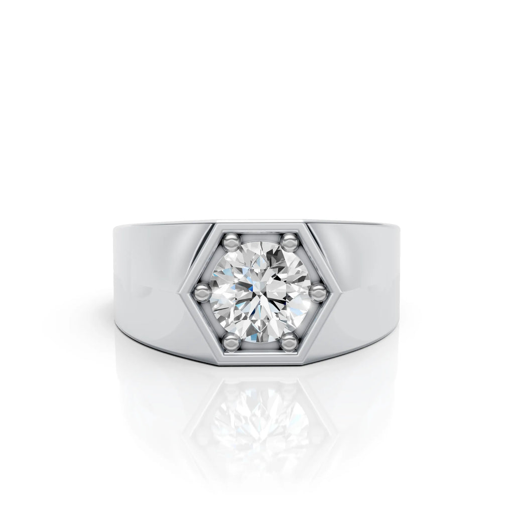 Bold Solitaire Diamond Ring
