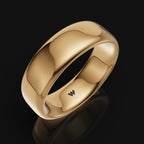 925 Sterling Silver Classic Plain Polished Band Ring