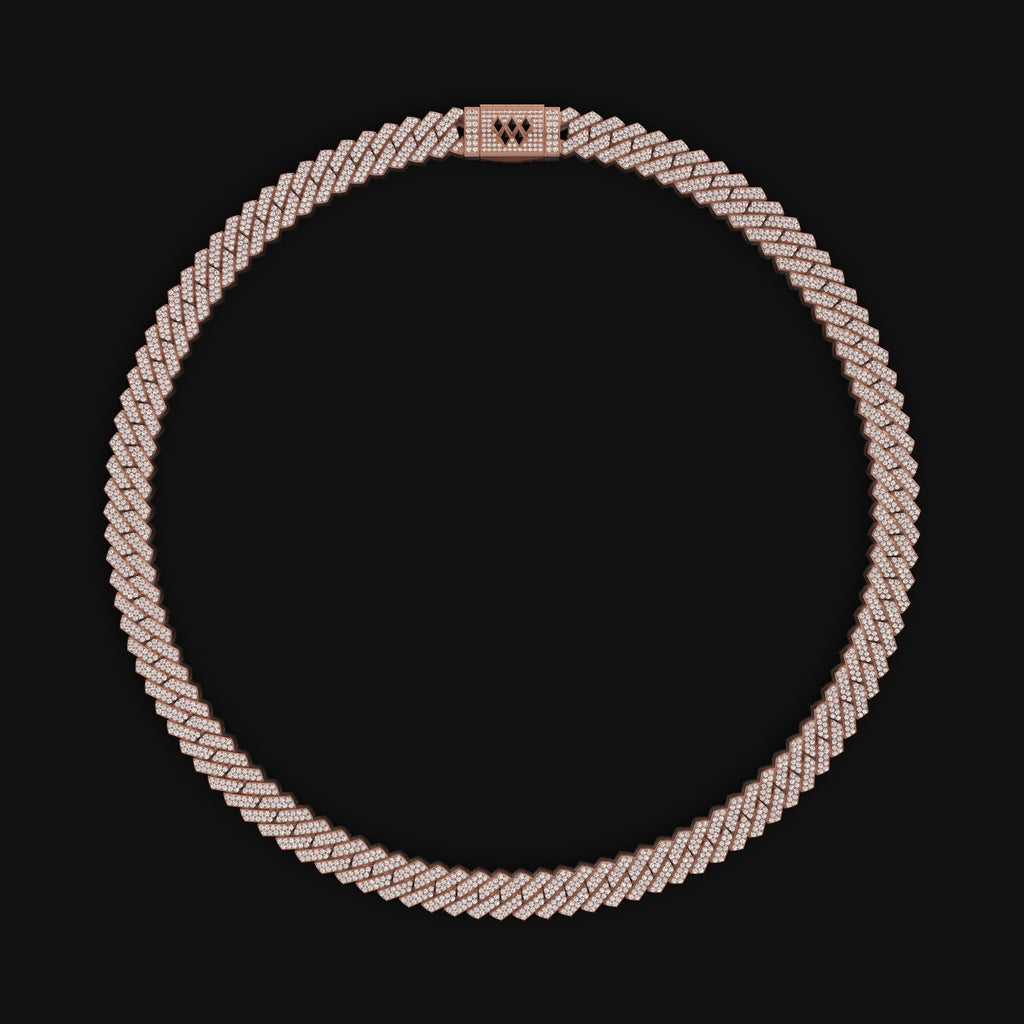 10 MM 925 Sterling Silver Moissanite Cuban Chain