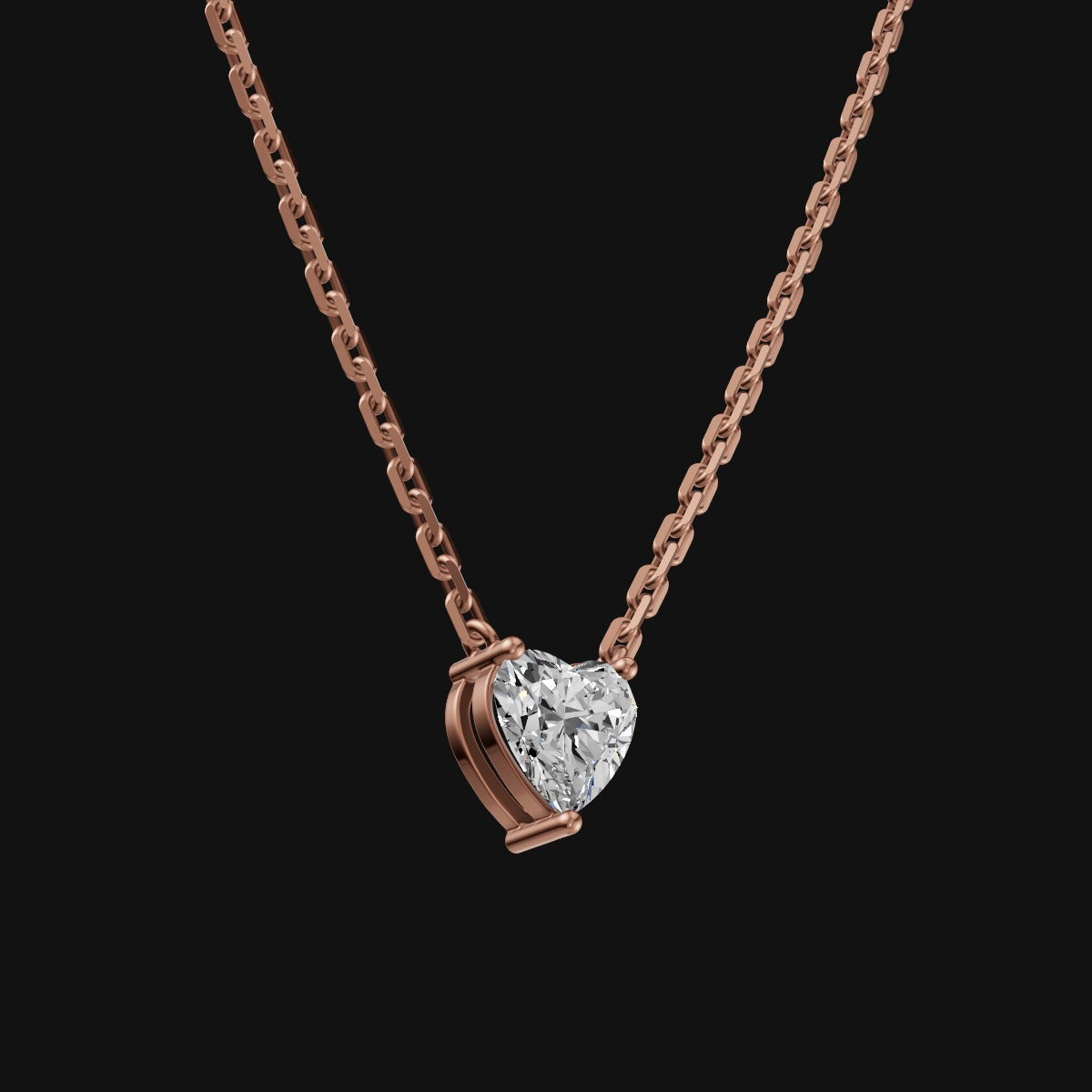 925 Sterling Silver Heart Shape Pendant