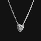 925 Sterling Silver Heart Shape Pendant
