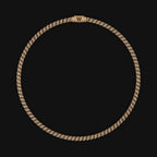 6MM 925 Sterling Silver Moissanite Diamond Black & White Cuban Chain