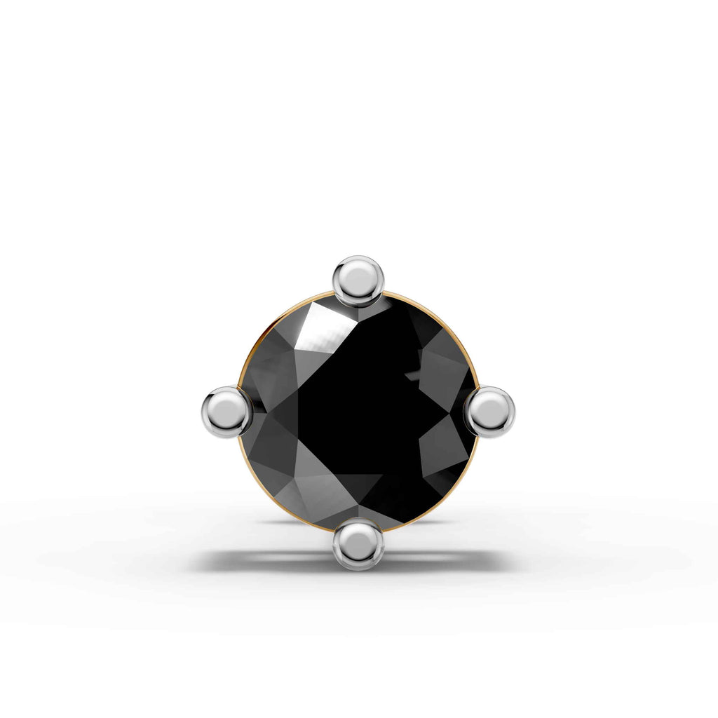 Virat Kohli Inspired Black Stud Earring (1 PC)
