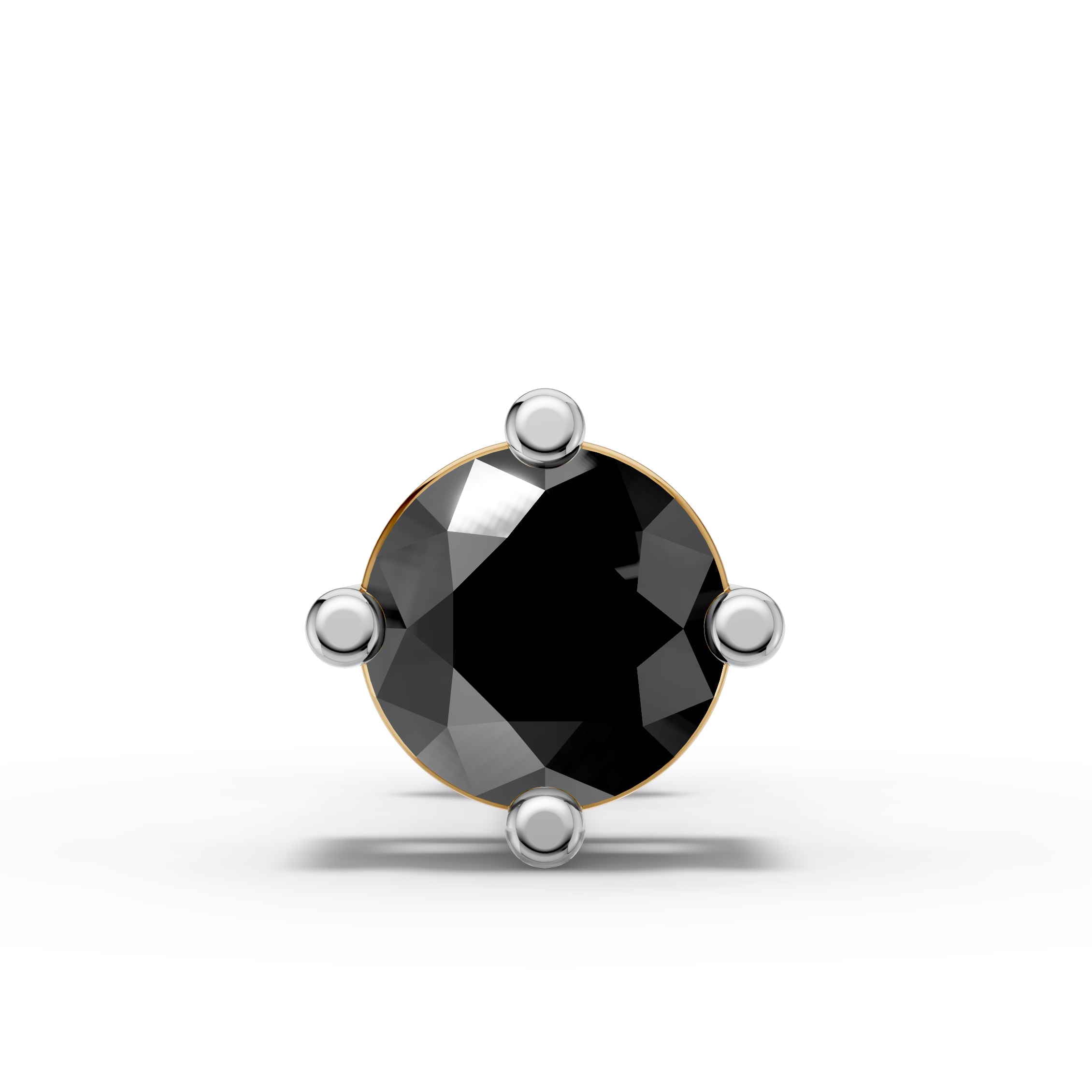 Virat Kohli Inspired Black Stud Earring (1 PC)