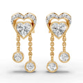 Heart Shaped with Hanging Earring ( 1 Pair )