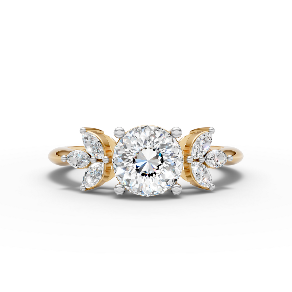 Portuguese Cut Engagement Ring
