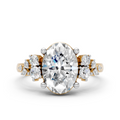 Oval Cluster Ring