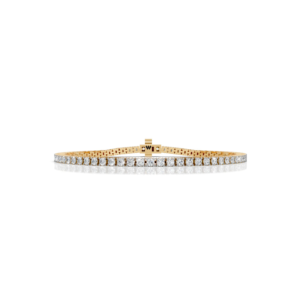 2.5 MM Round Shaped Tennis Bracelet