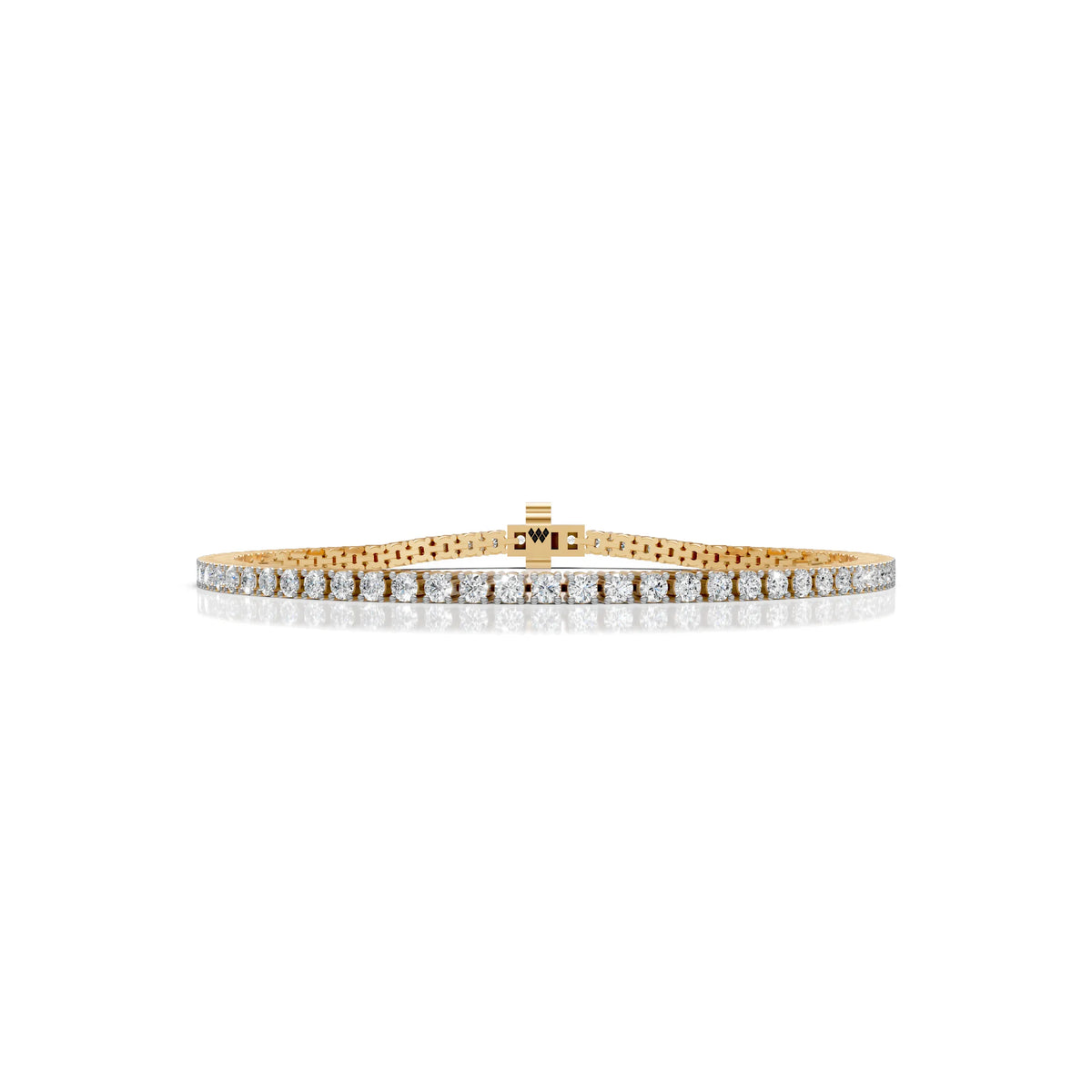 2.5 MM Round Shaped Tennis Bracelet