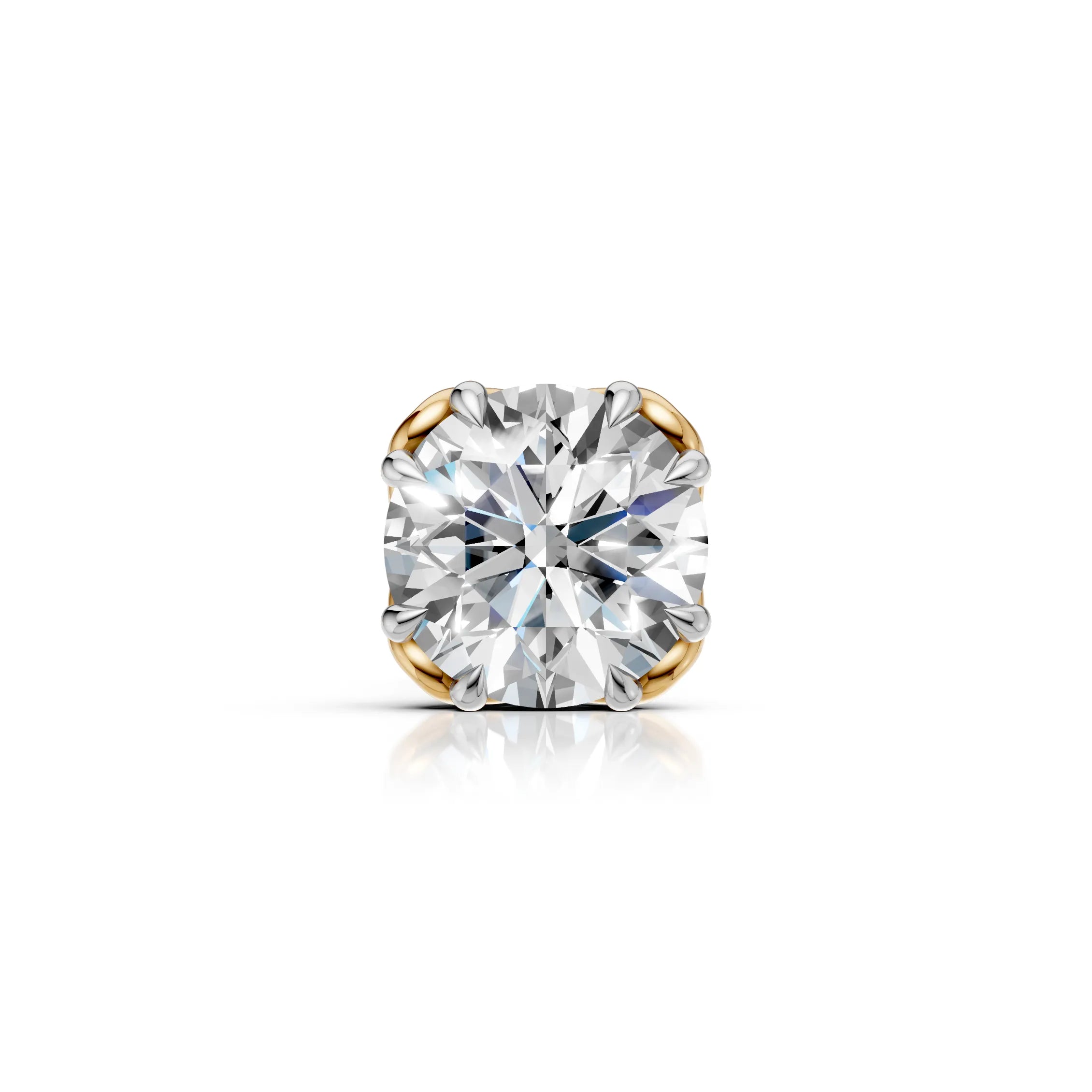 Classic Crown Solitaire Diamond Stud