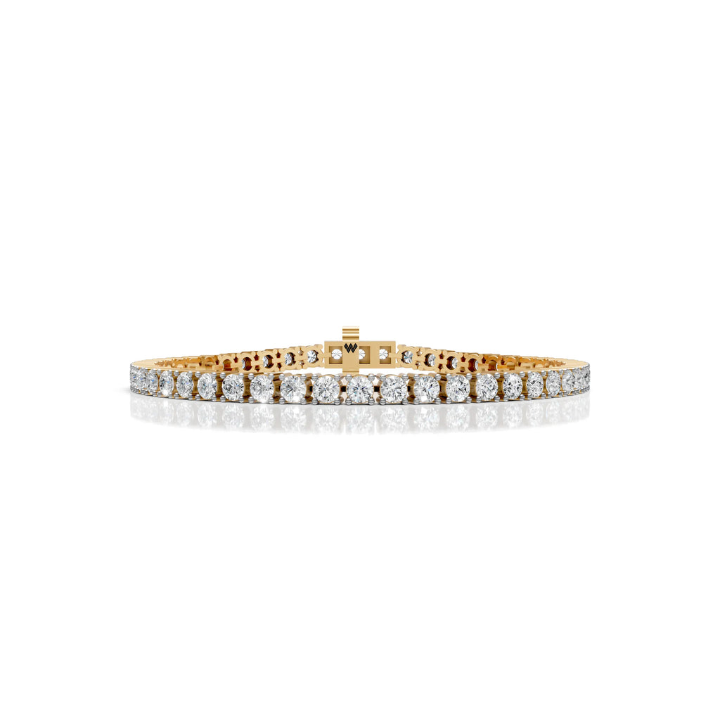 3.5 MM Round Shaped Tennis Bracelet