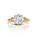 Round Brilliant Floral Diamond Ring