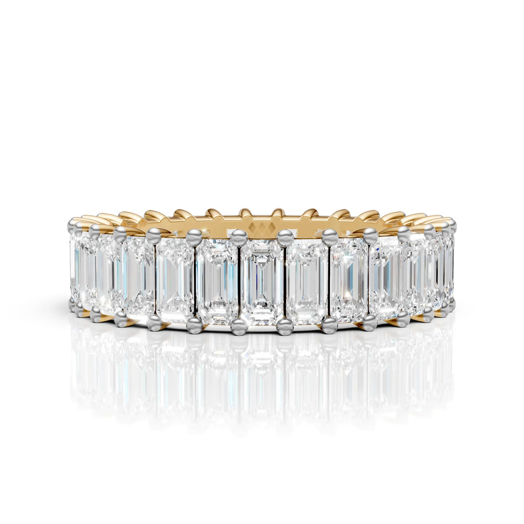 Emerald Eternity Diamond Band