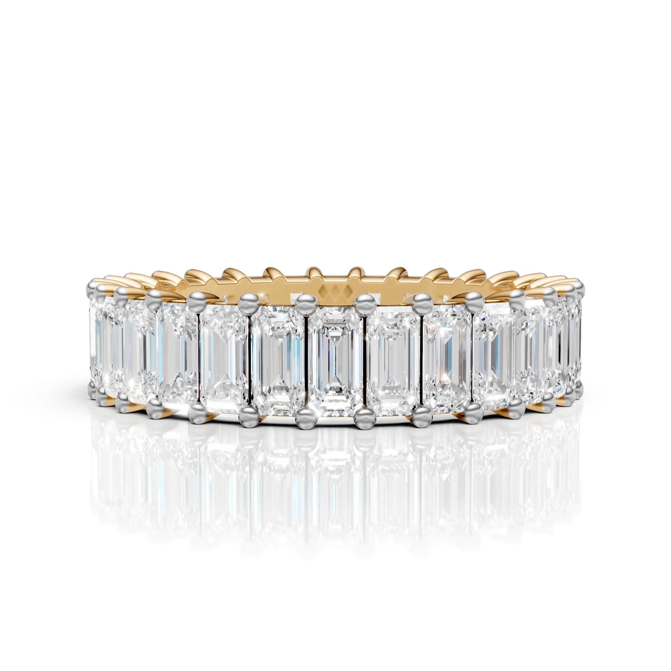 Emerald Eternity Diamond Band